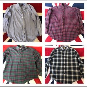 VINTAGE LL BEAN  FLANNEL SHIRTS BUNDLE MIXED SIZE